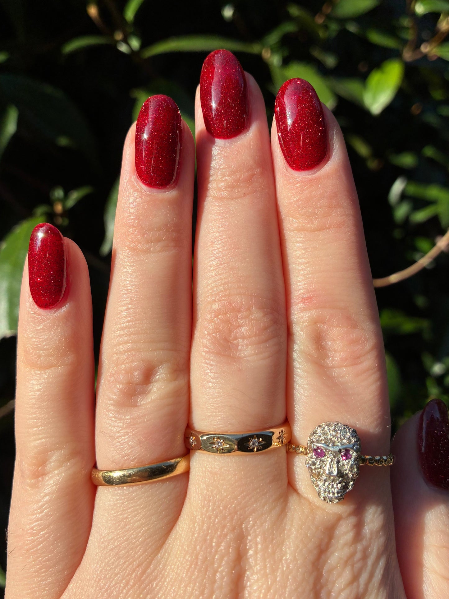 Vintage SOLID 18K stacking band