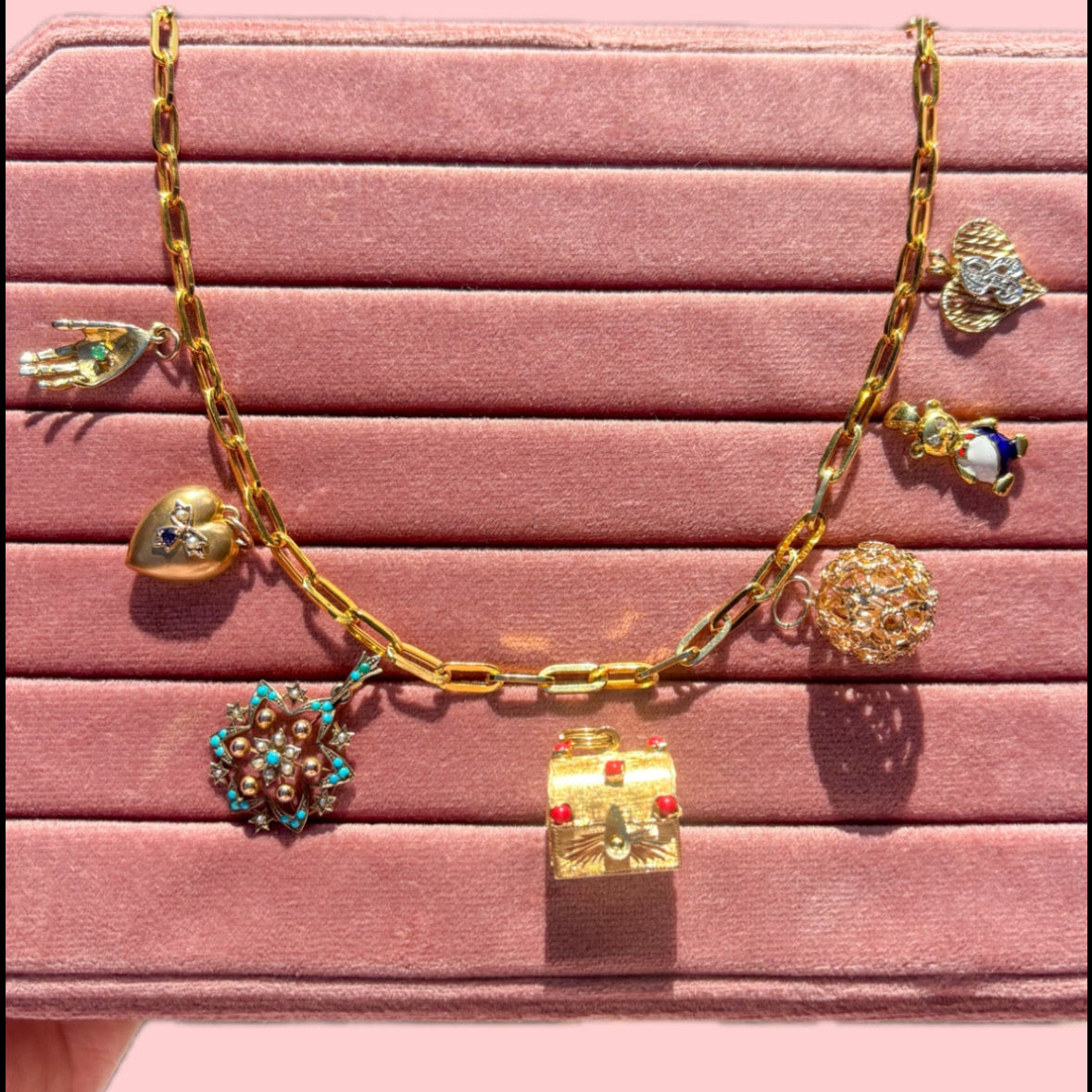 NEW Semi hollow 16K extra chunky paperclip chain