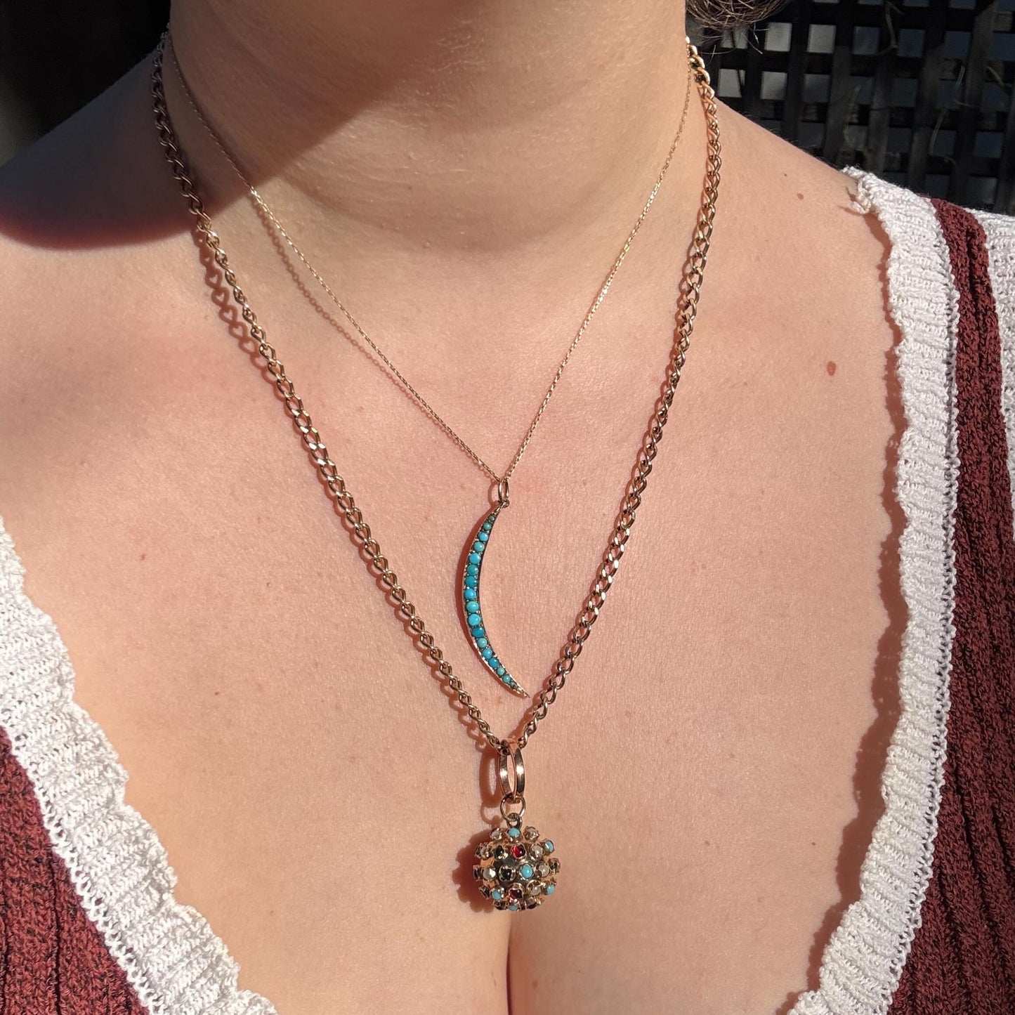 14K yellow gold Fine square link chain