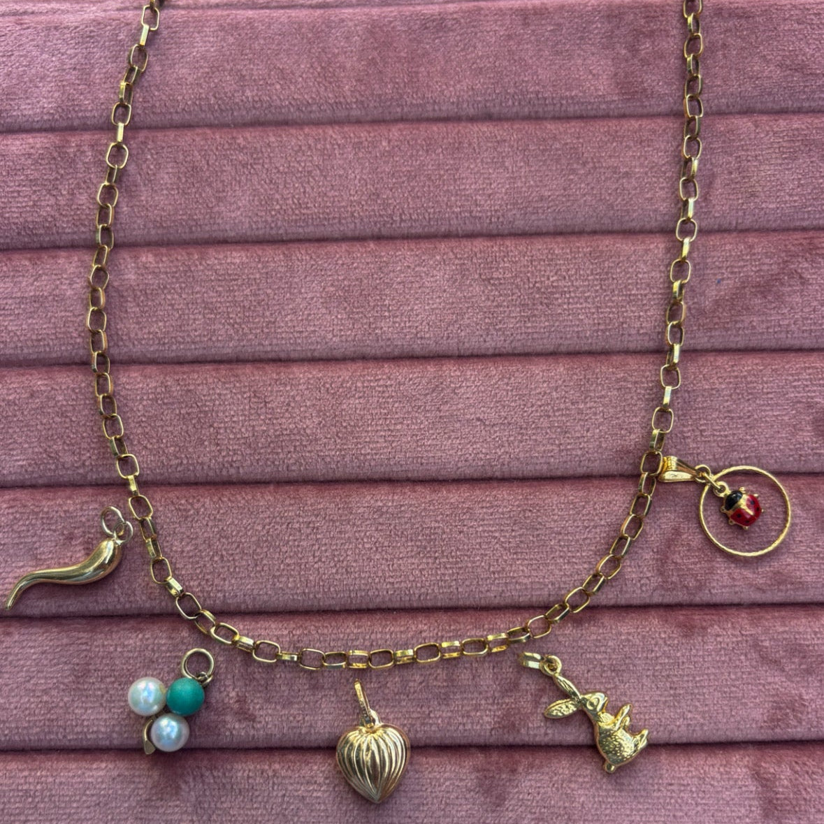 14K 3D bunny charm