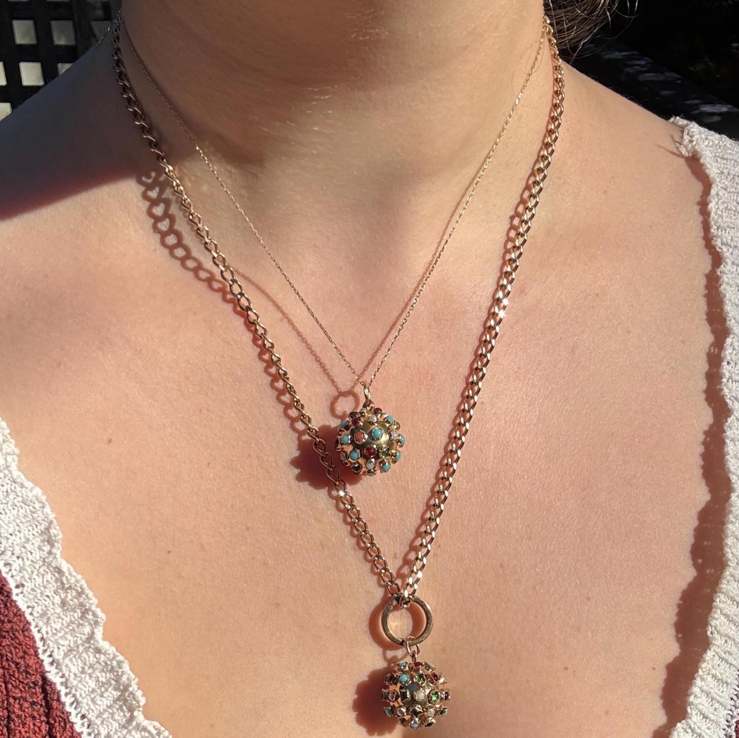 14K yellow gold Fine square link chain