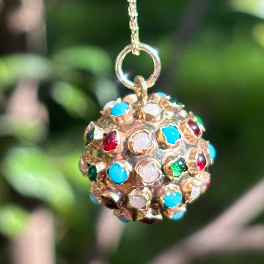 Medium Vintage 9CT Rainbow Sputnik