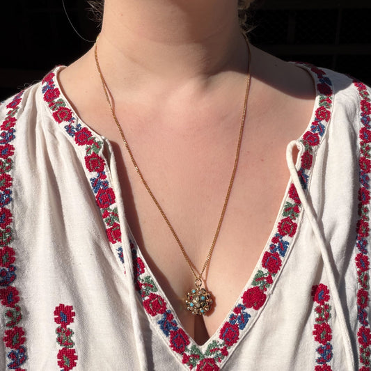 18CT Vintage Italian UNOAERRE long fine curb chain