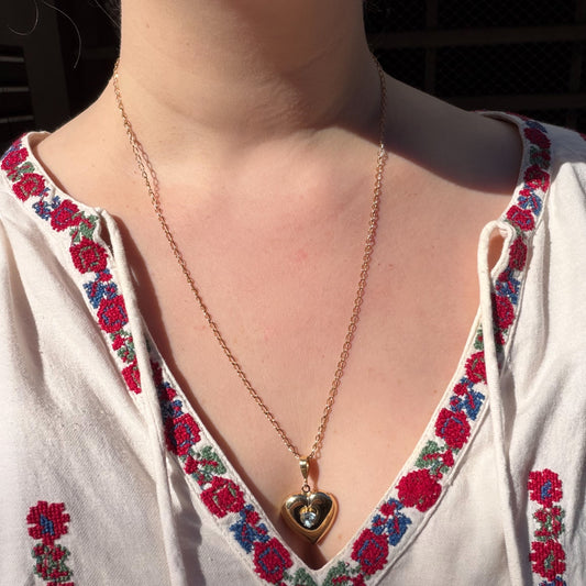 Vintage 18K SOLID Long Narrow curb link chain