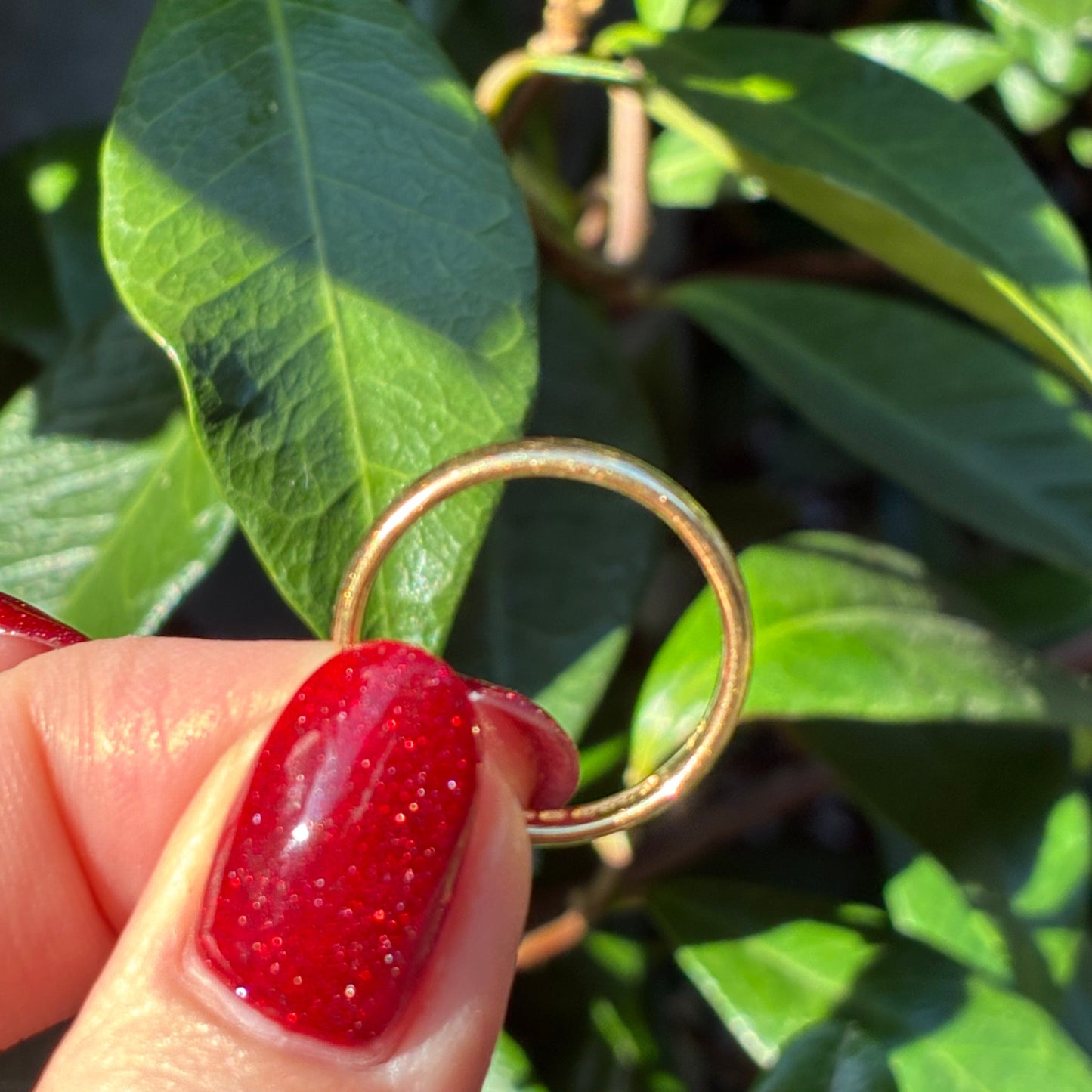 Vintage SOLID 18K stacking band