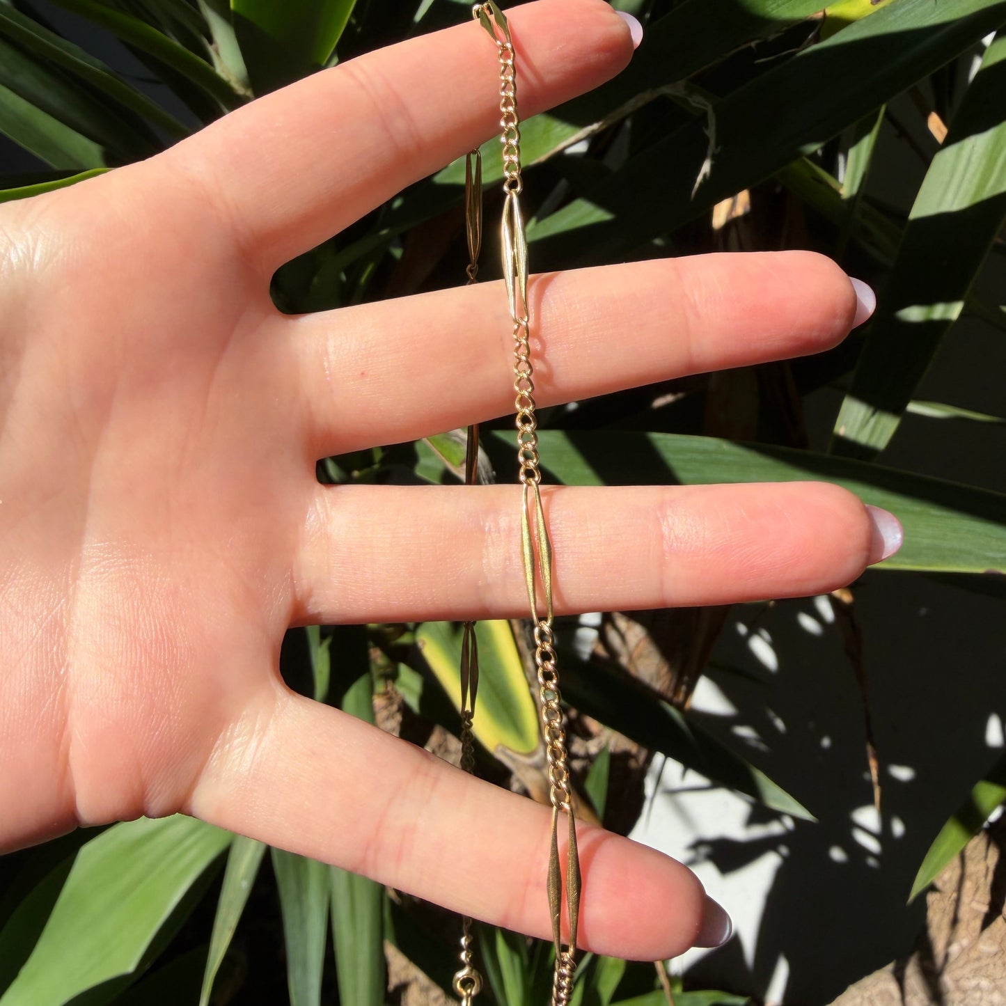 RARE Antique 18CT Edwardian watch chain