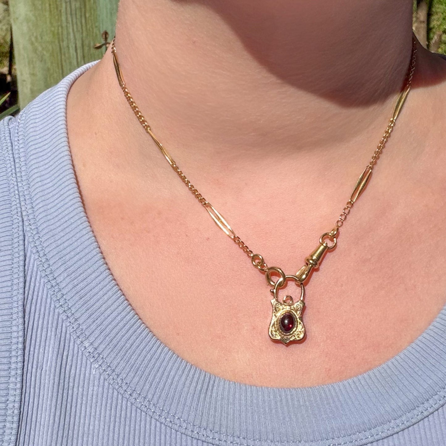 RARE Antique 18CT Edwardian watch chain