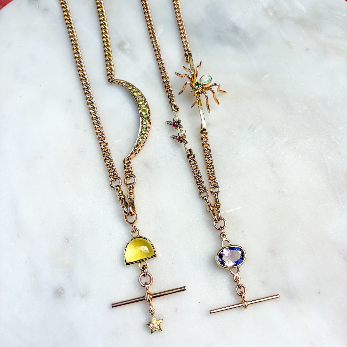 Custom 9CT "Charlotte" Antique Albert Chain