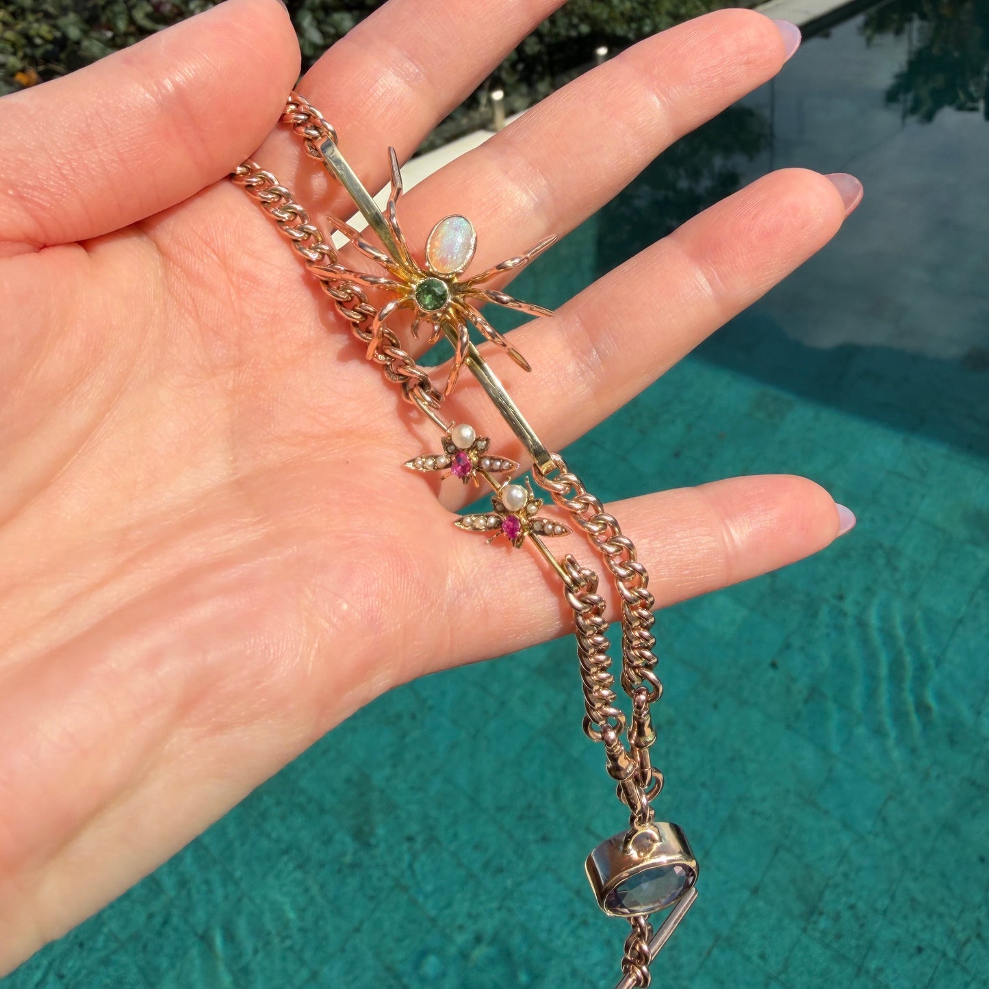 Custom 9CT "Charlotte" Antique Albert Chain