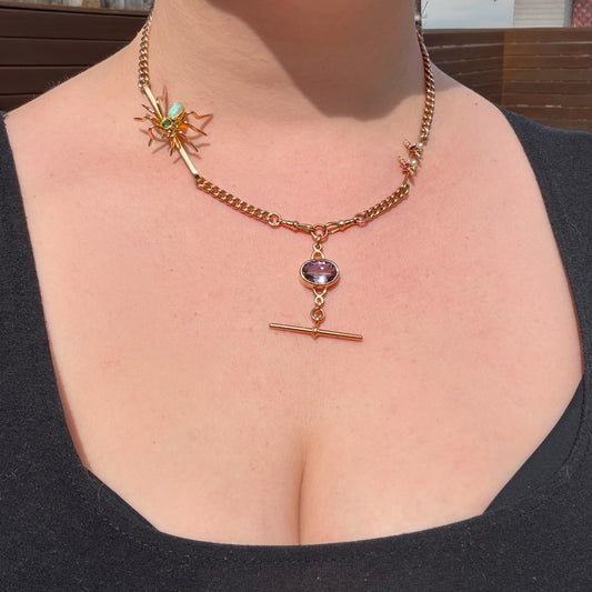 Custom 9CT "Charlotte" Antique Albert Chain