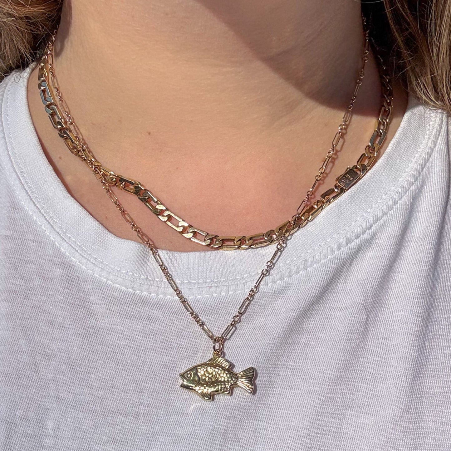 Vintage 60’s 3D 9CT fish charm